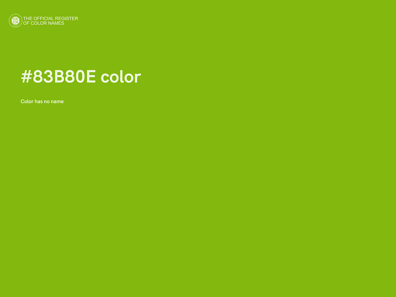 #83B80E color image