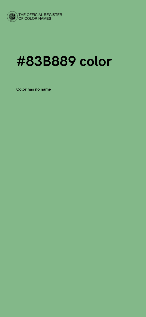 #83B889 color image