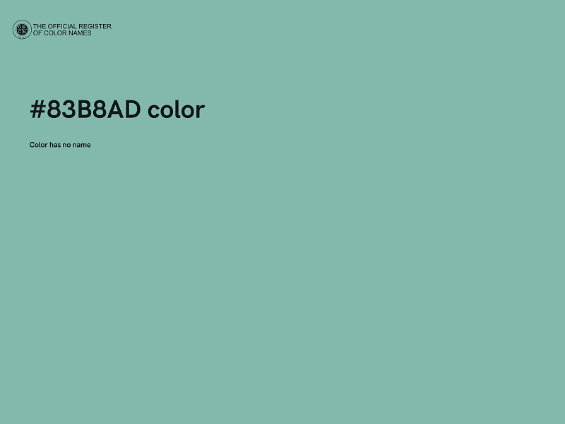 #83B8AD color image