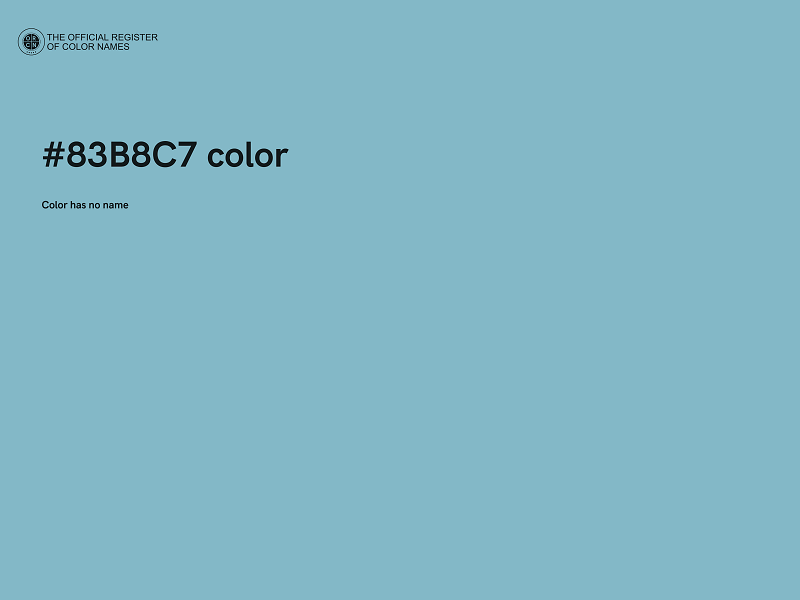 #83B8C7 color image