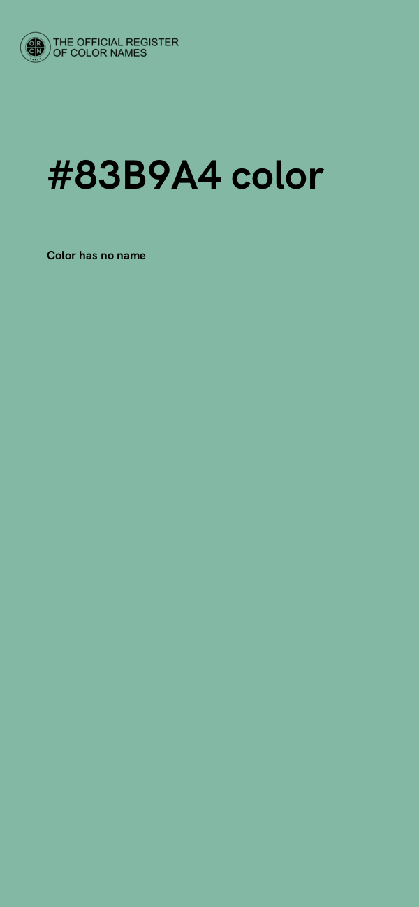 #83B9A4 color image