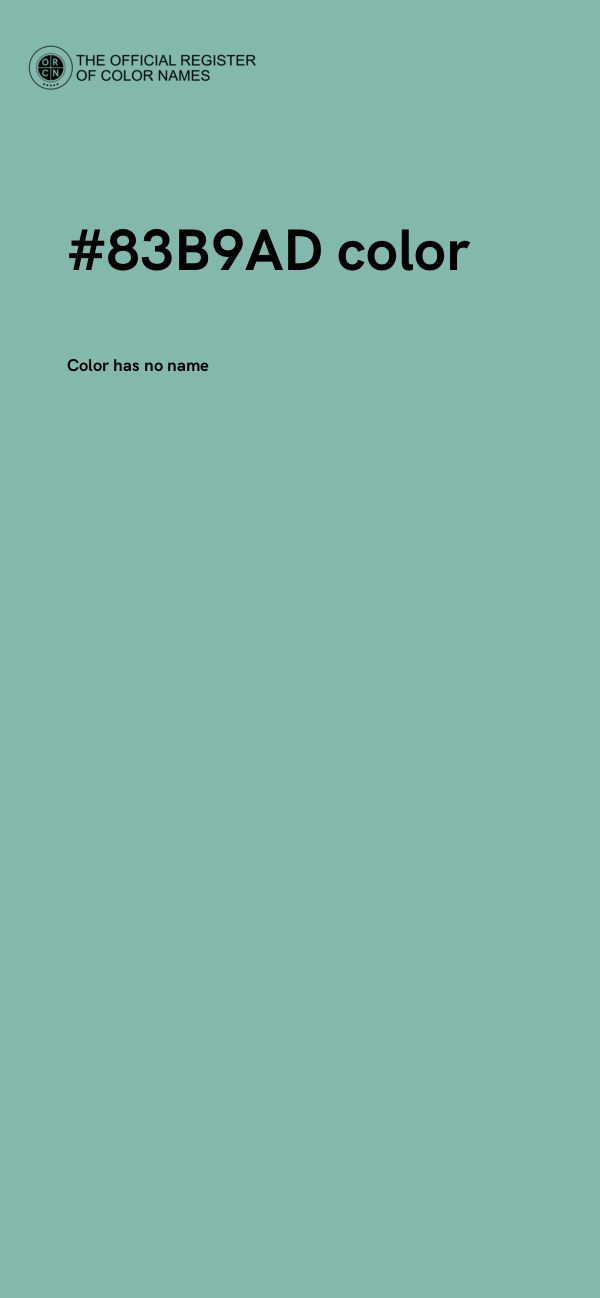 #83B9AD color image