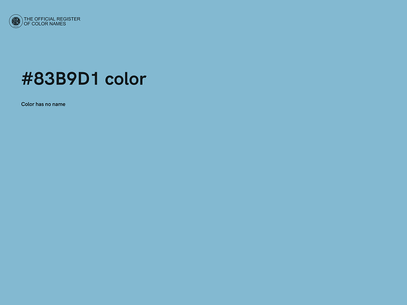 #83B9D1 color image