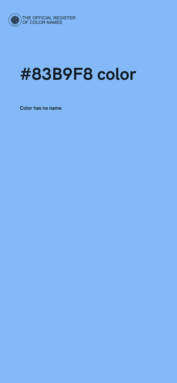 #83B9F8 color image