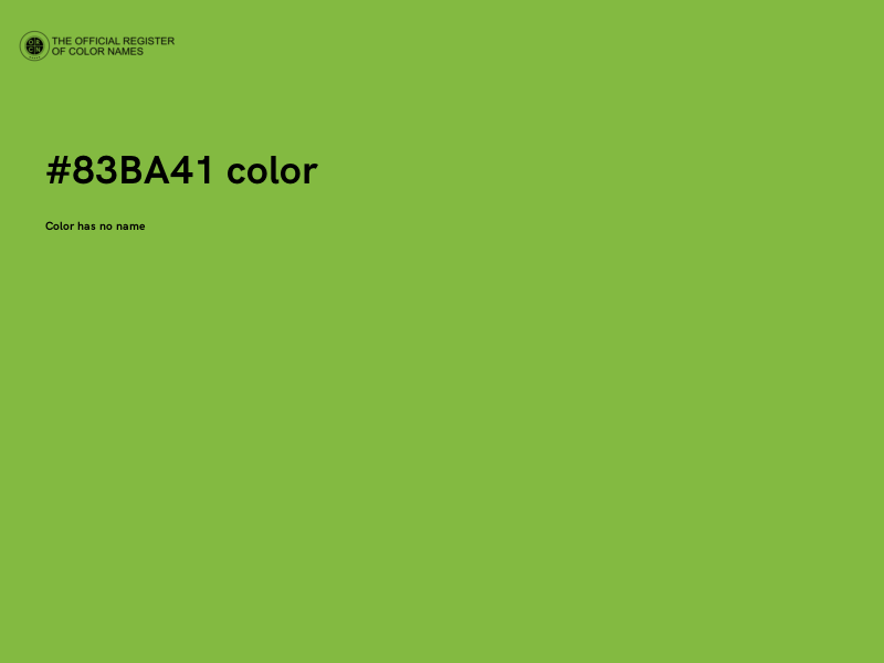 #83BA41 color image