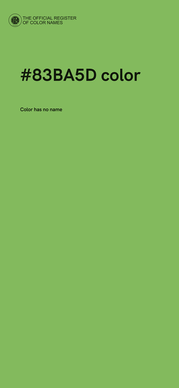 #83BA5D color image