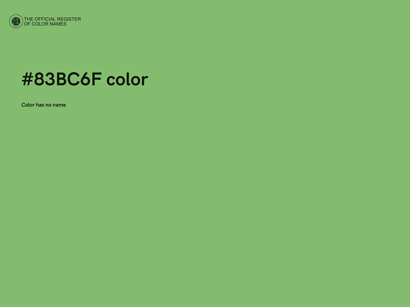 #83BC6F color image