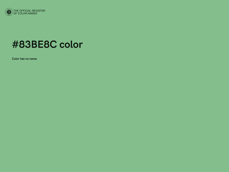 #83BE8C color image