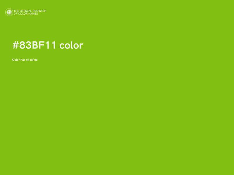 #83BF11 color image