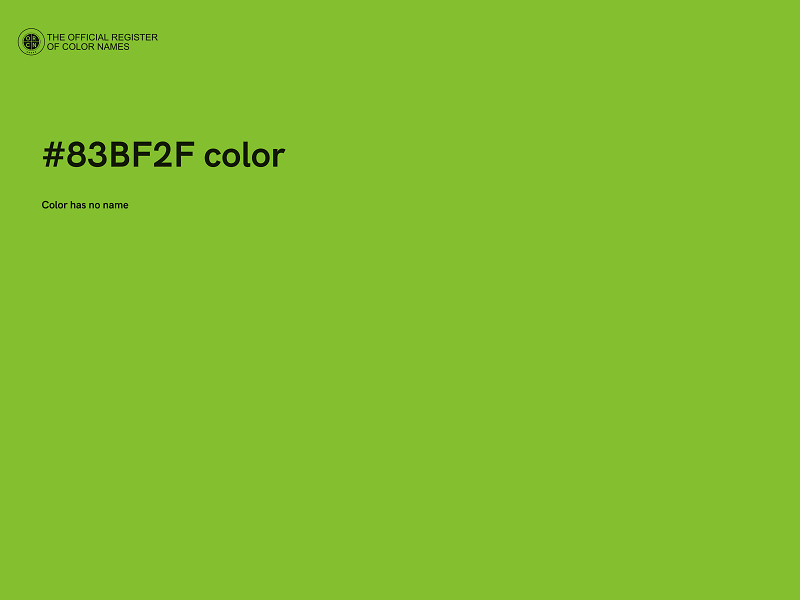 #83BF2F color image