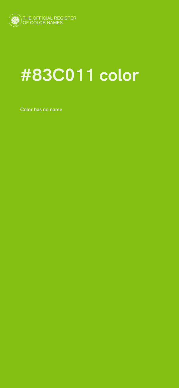 #83C011 color image