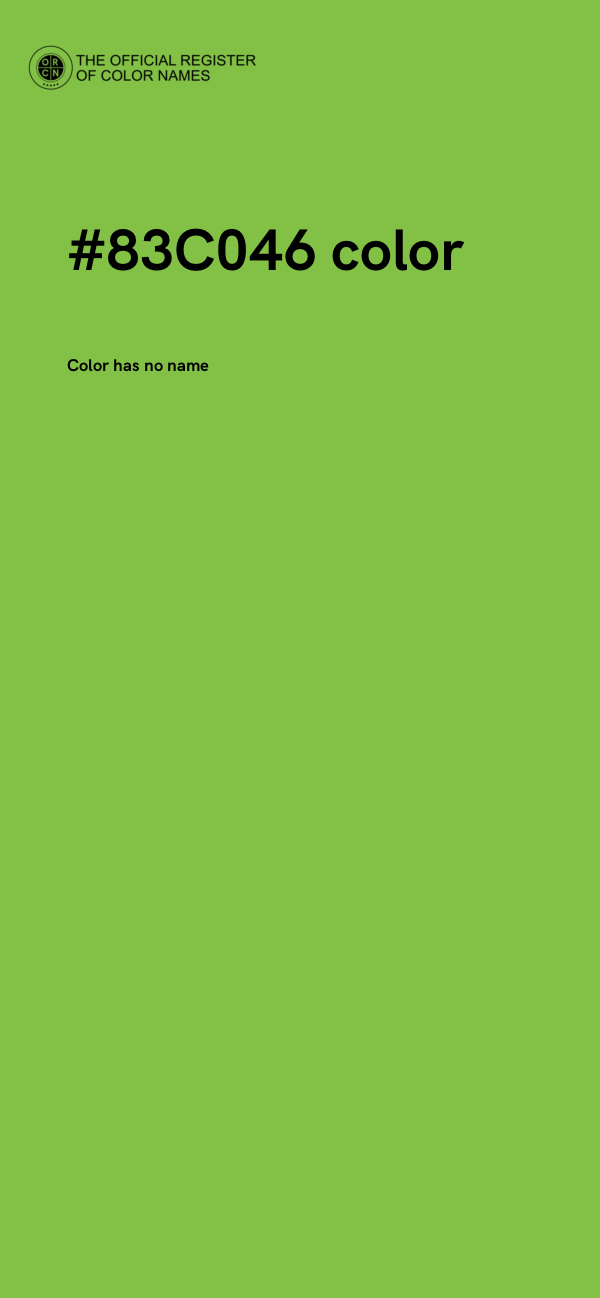#83C046 color image