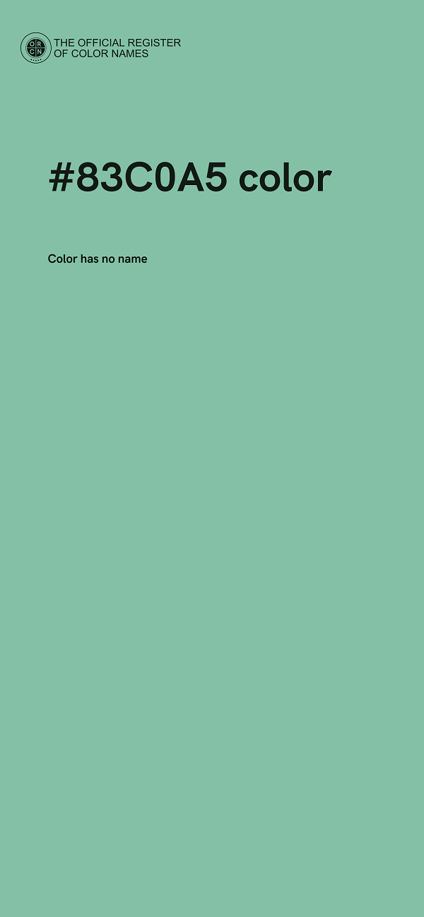 #83C0A5 color image