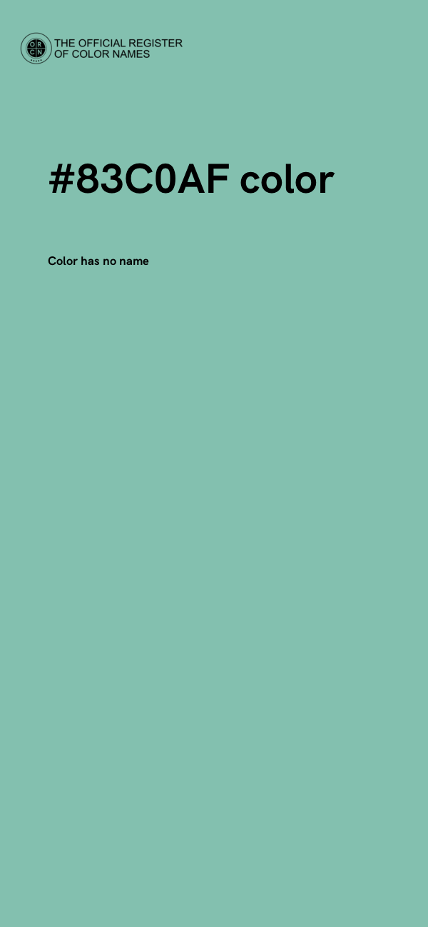 #83C0AF color image