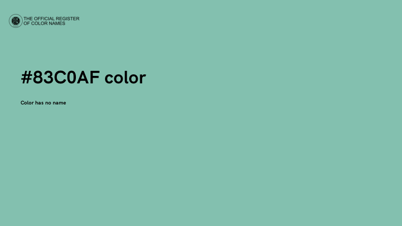 #83C0AF color image