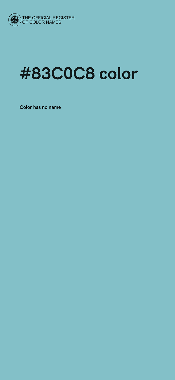#83C0C8 color image