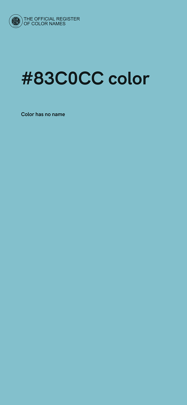 #83C0CC color image