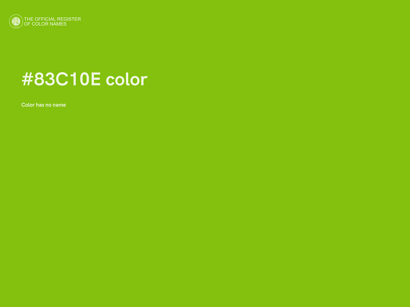 #83C10E color image