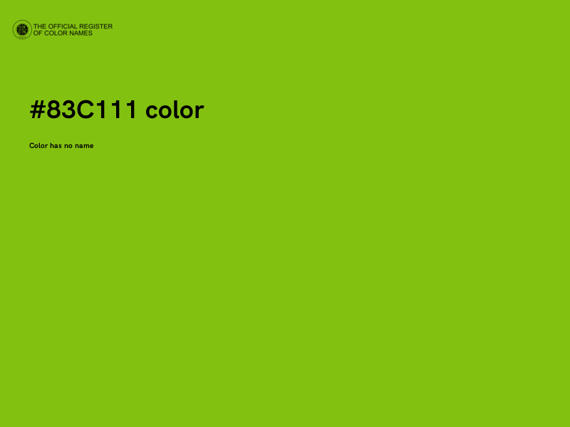 #83C111 color image