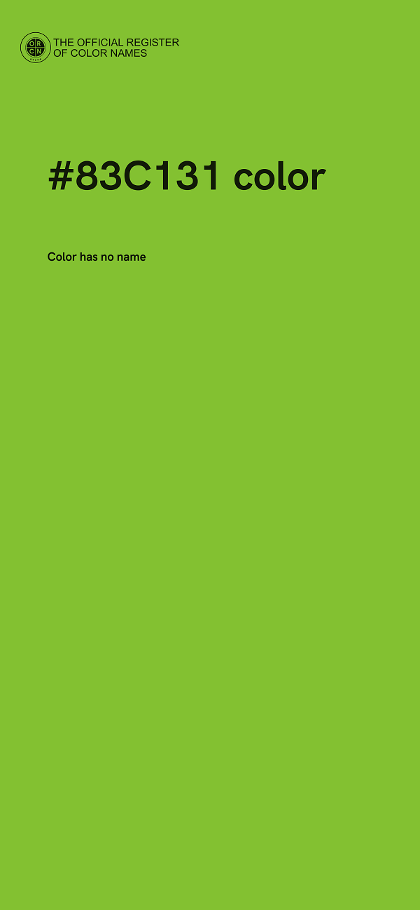 #83C131 color image