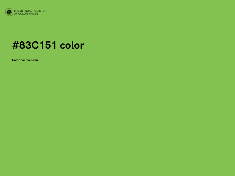 #83C151 color image