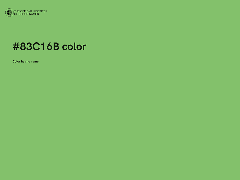 #83C16B color image