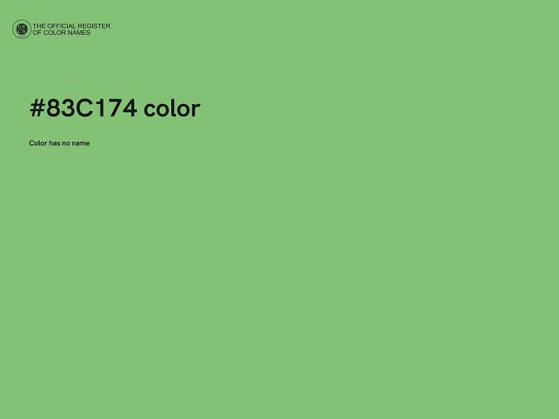 #83C174 color image
