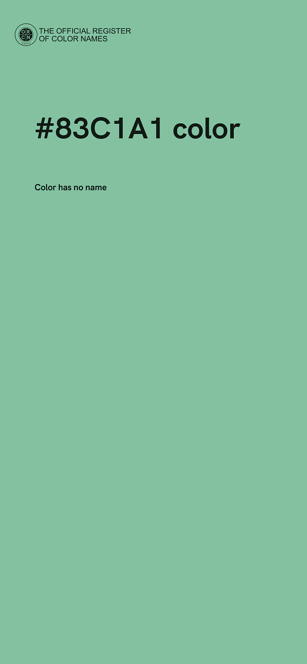 #83C1A1 color image
