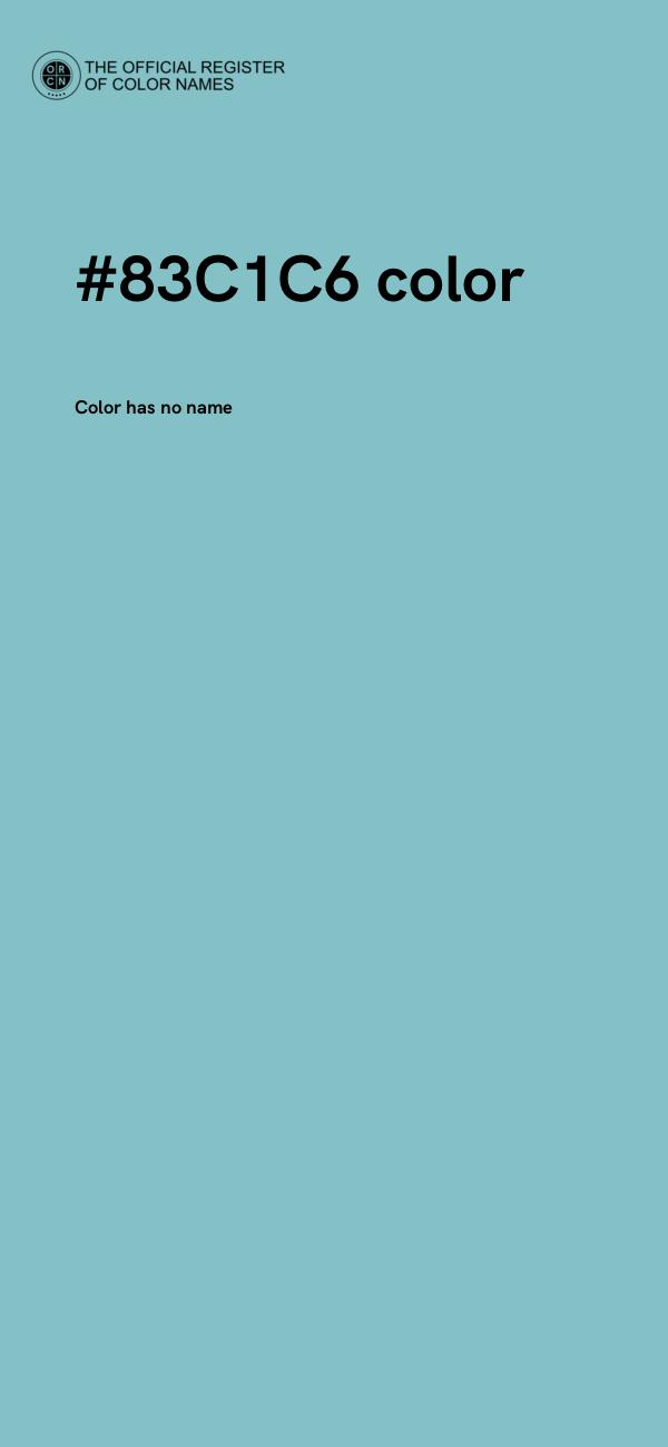 #83C1C6 color image