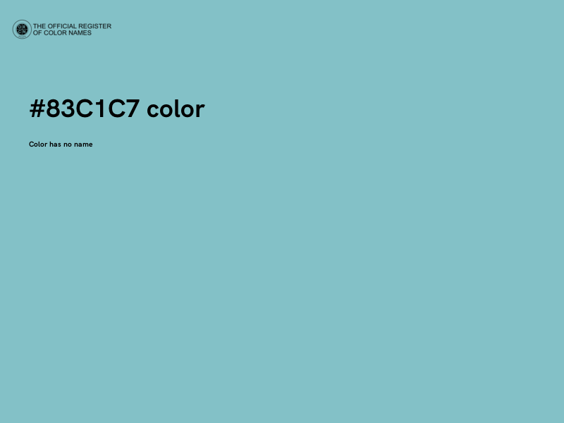 #83C1C7 color image