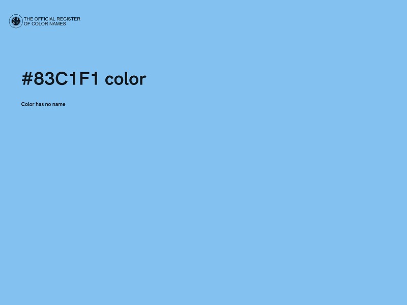 #83C1F1 color image