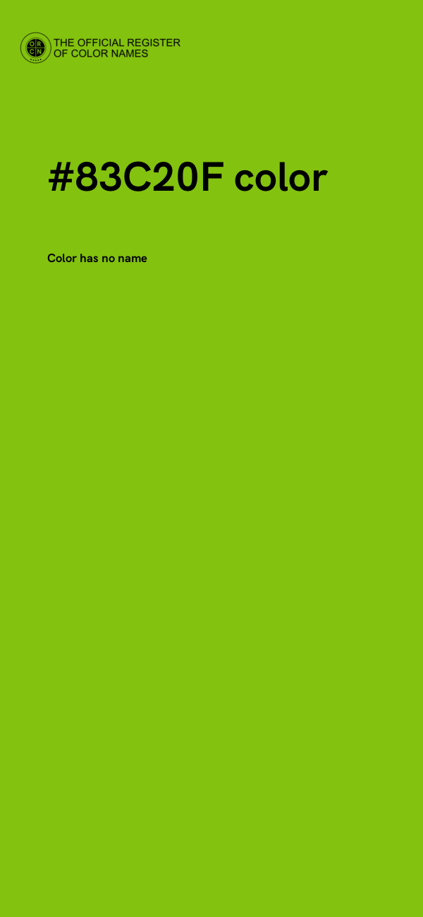 #83C20F color image
