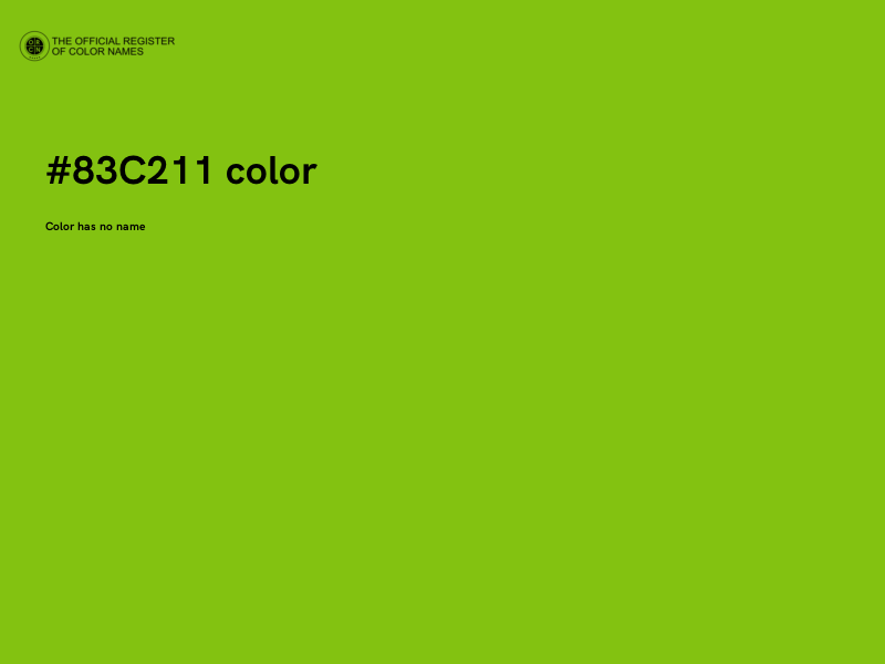 #83C211 color image