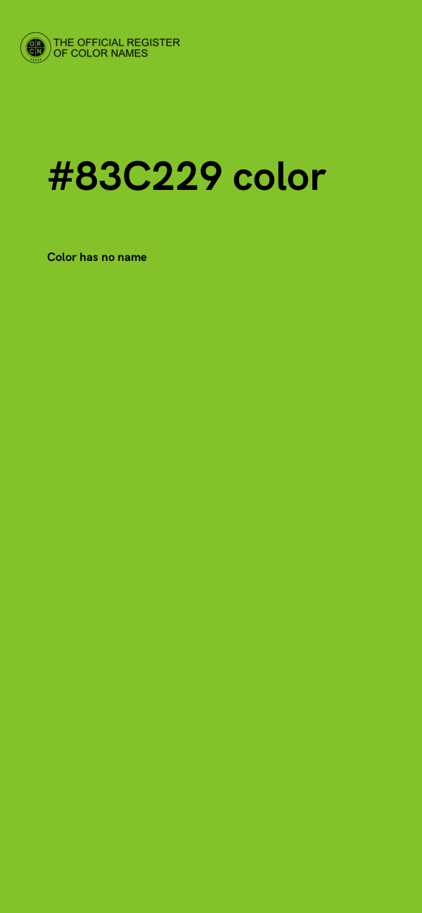 #83C229 color image