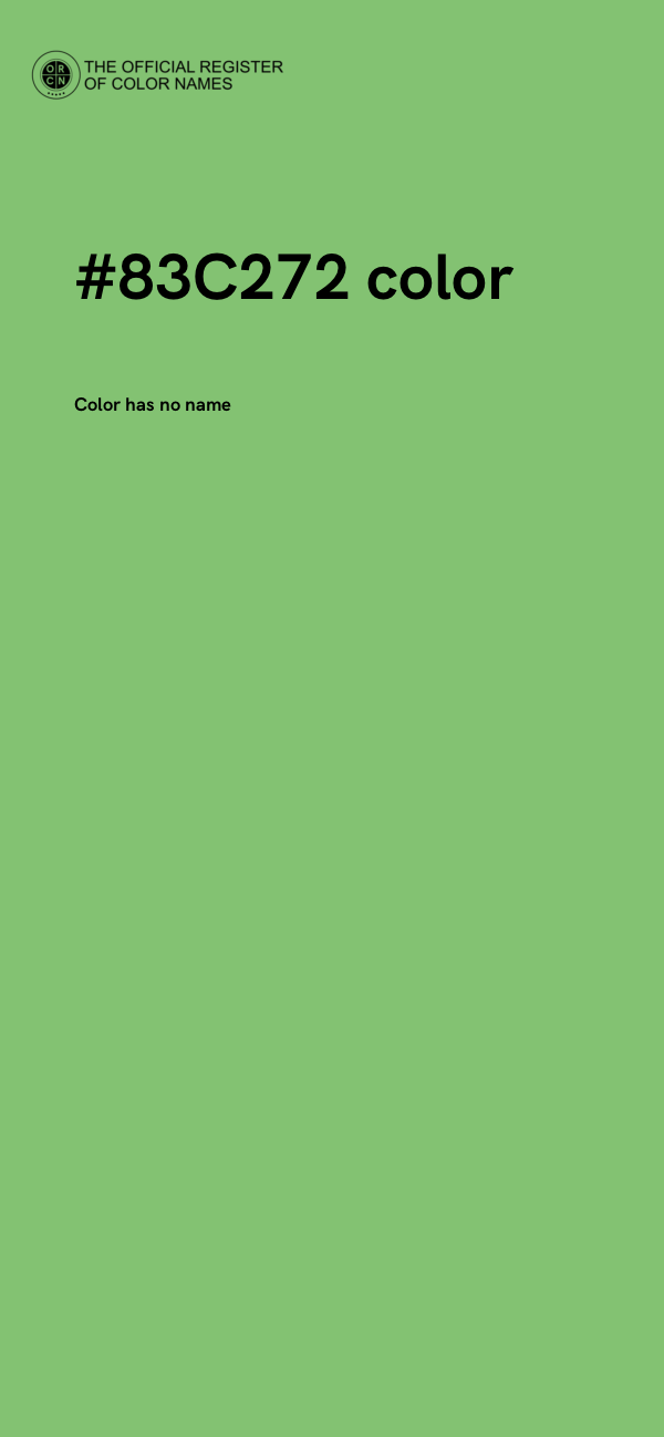 #83C272 color image