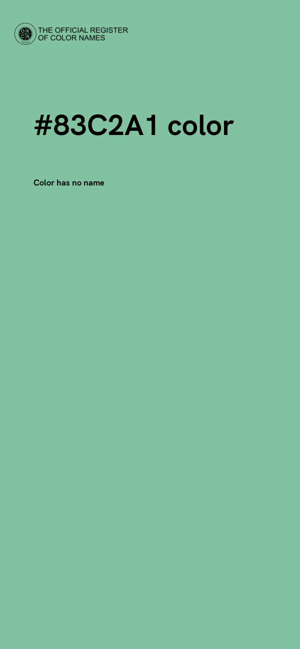 #83C2A1 color image
