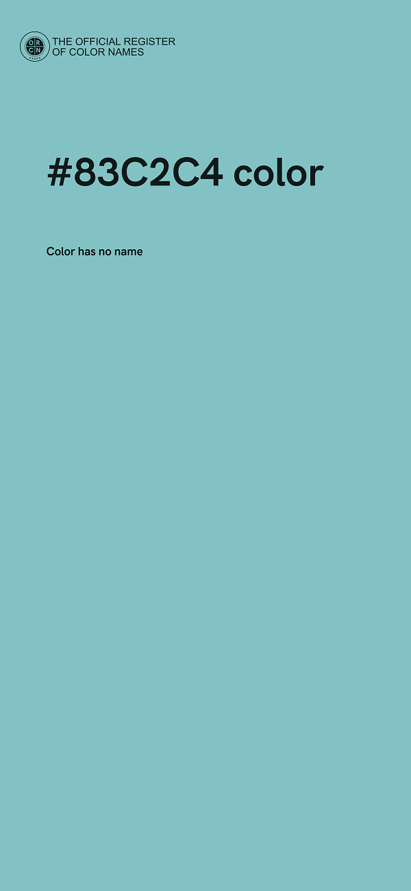 #83C2C4 color image