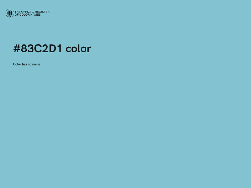 #83C2D1 color image