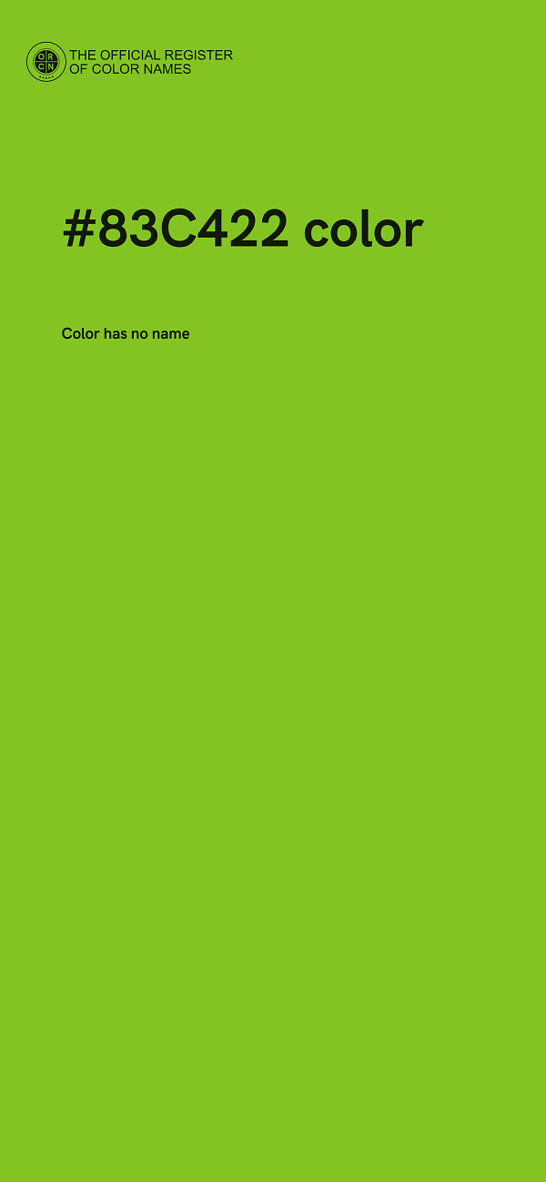 #83C422 color image