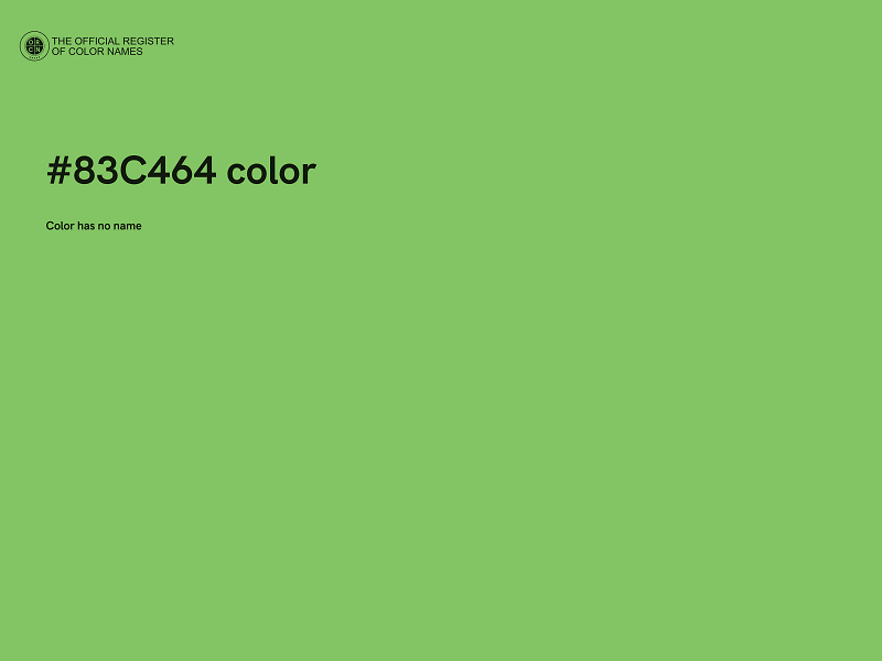 #83C464 color image