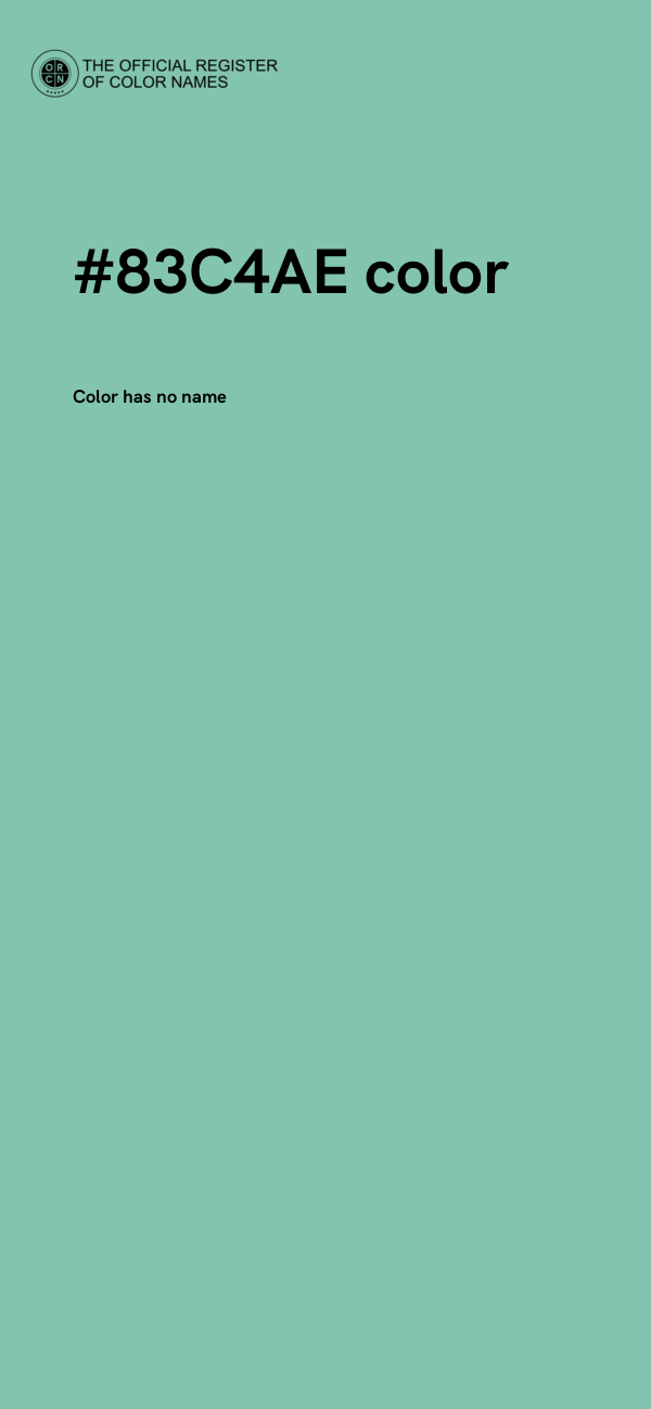 #83C4AE color image