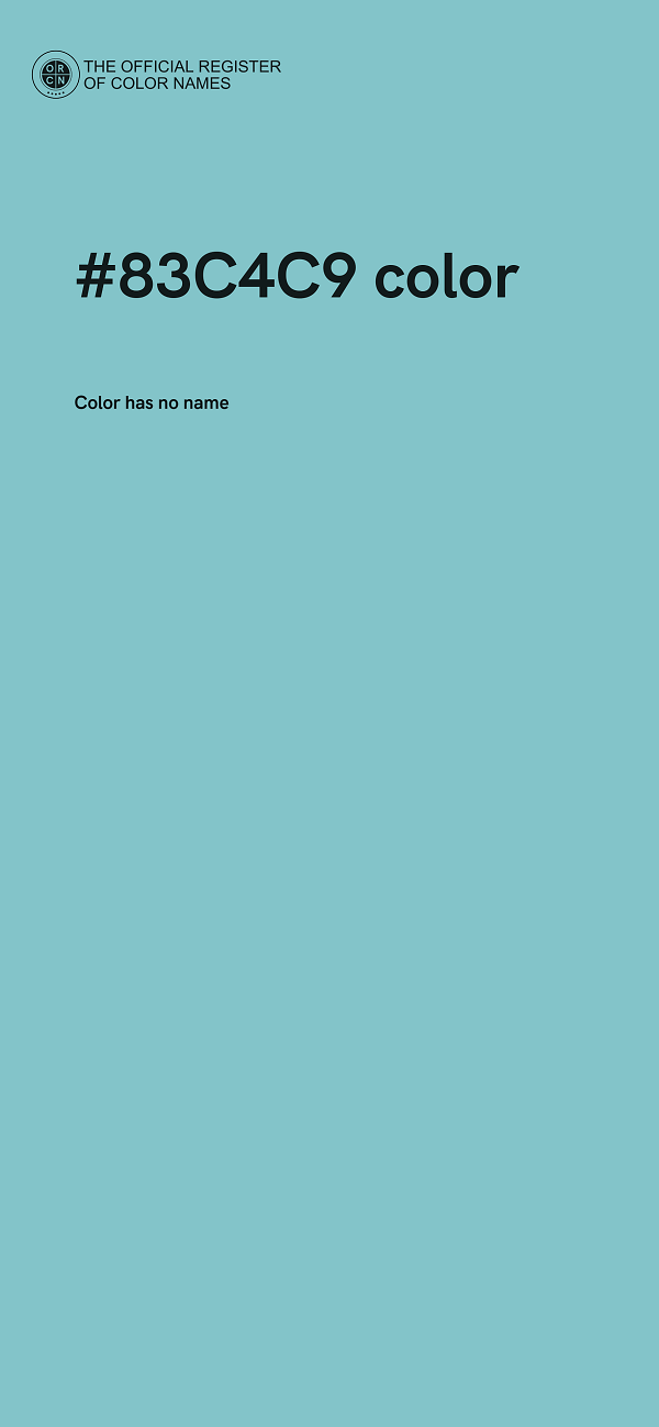 #83C4C9 color image