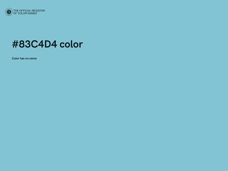 #83C4D4 color image