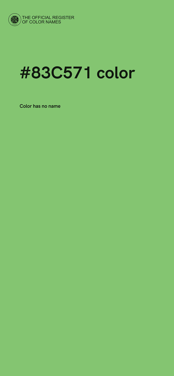 #83C571 color image