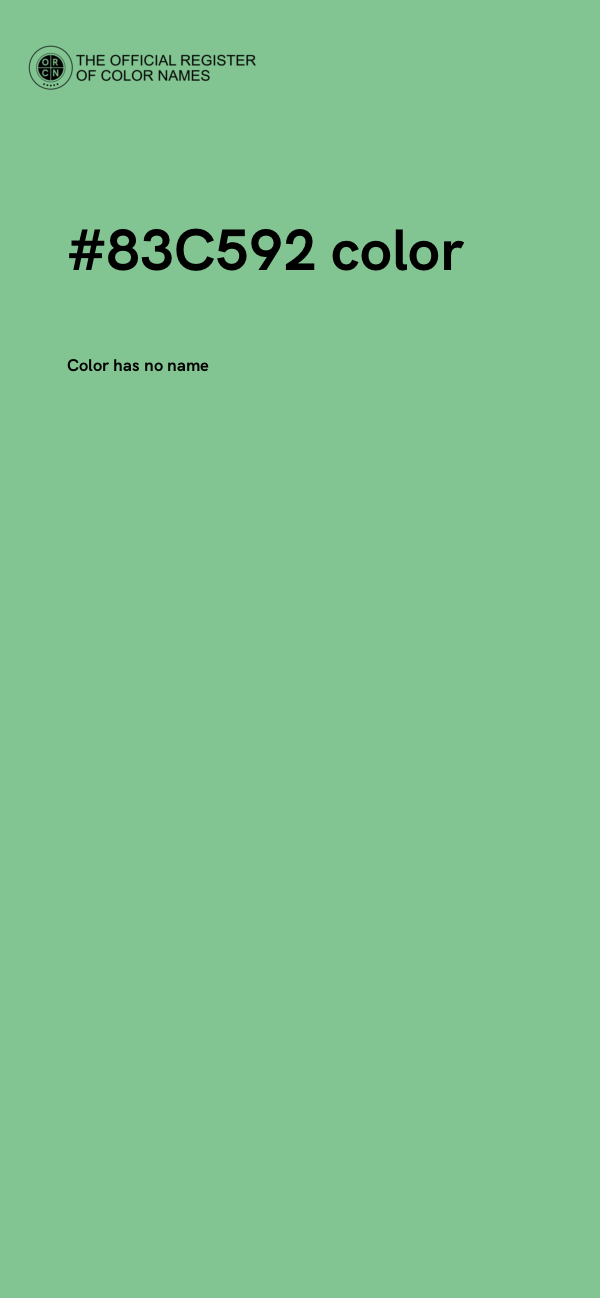 #83C592 color image