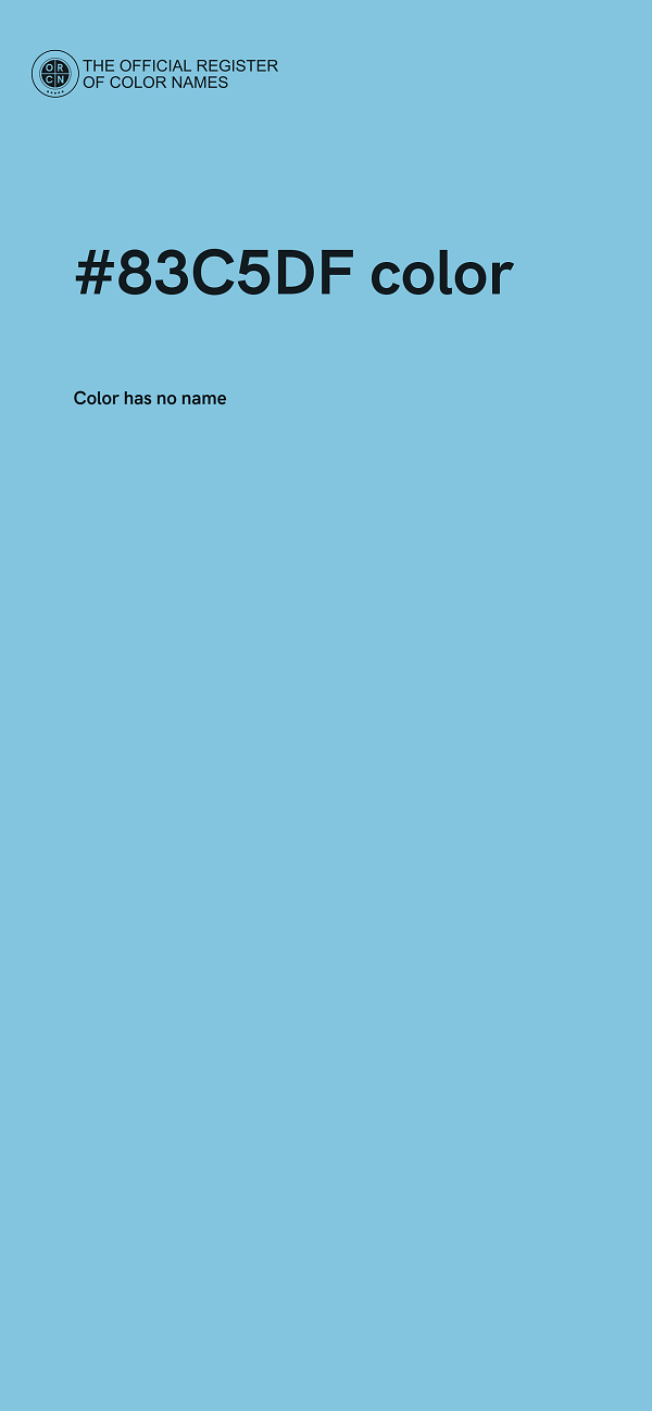 #83C5DF color image