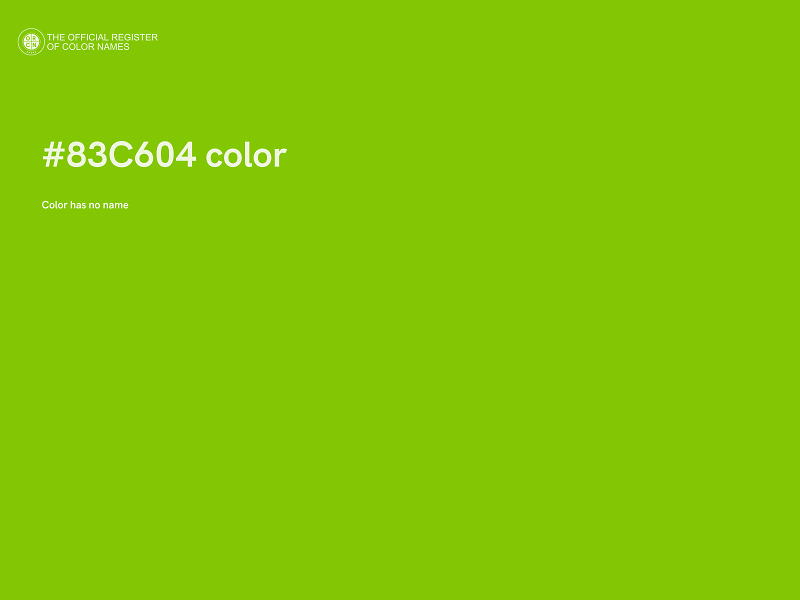 #83C604 color image