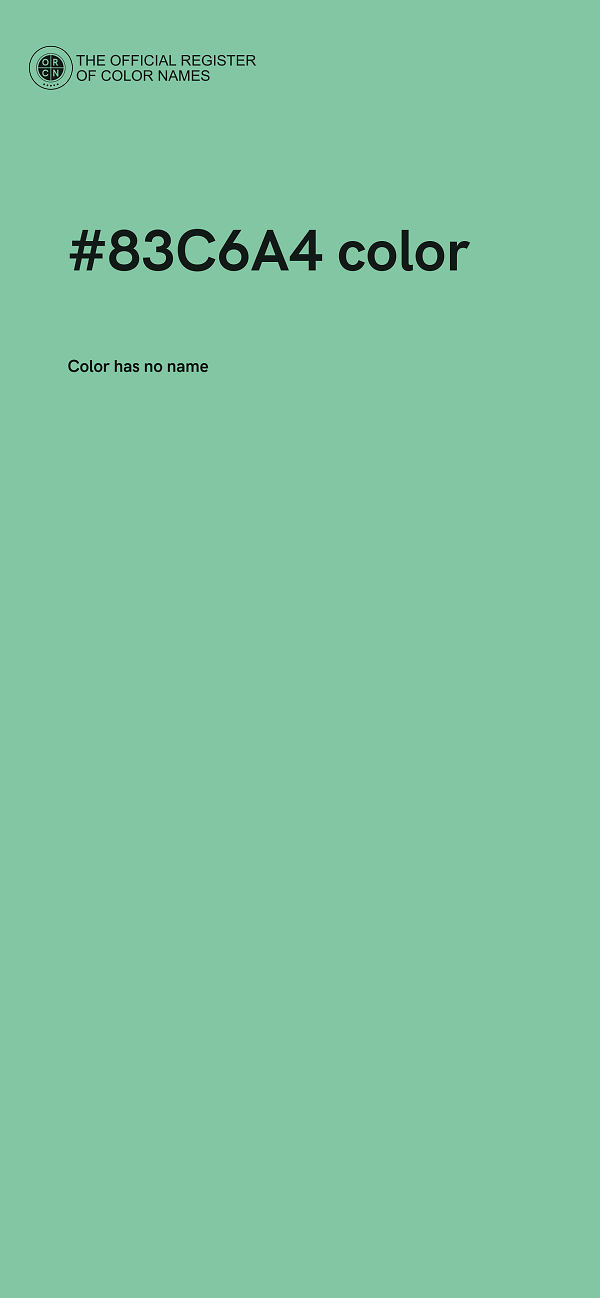 #83C6A4 color image