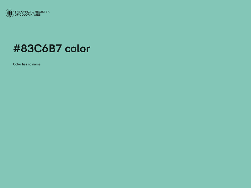 #83C6B7 color image