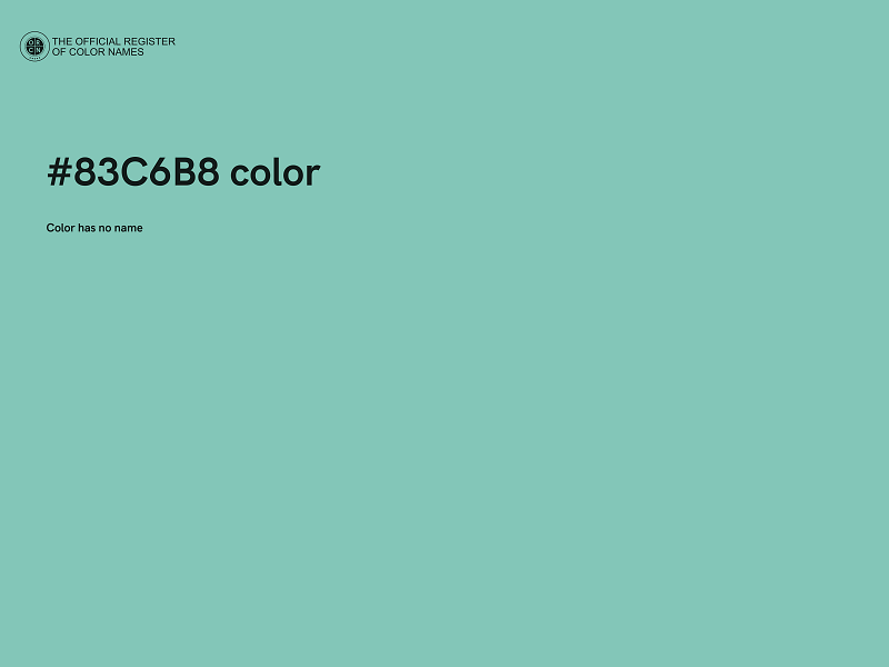 #83C6B8 color image